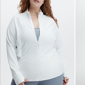Fabletics white jacket size 4x